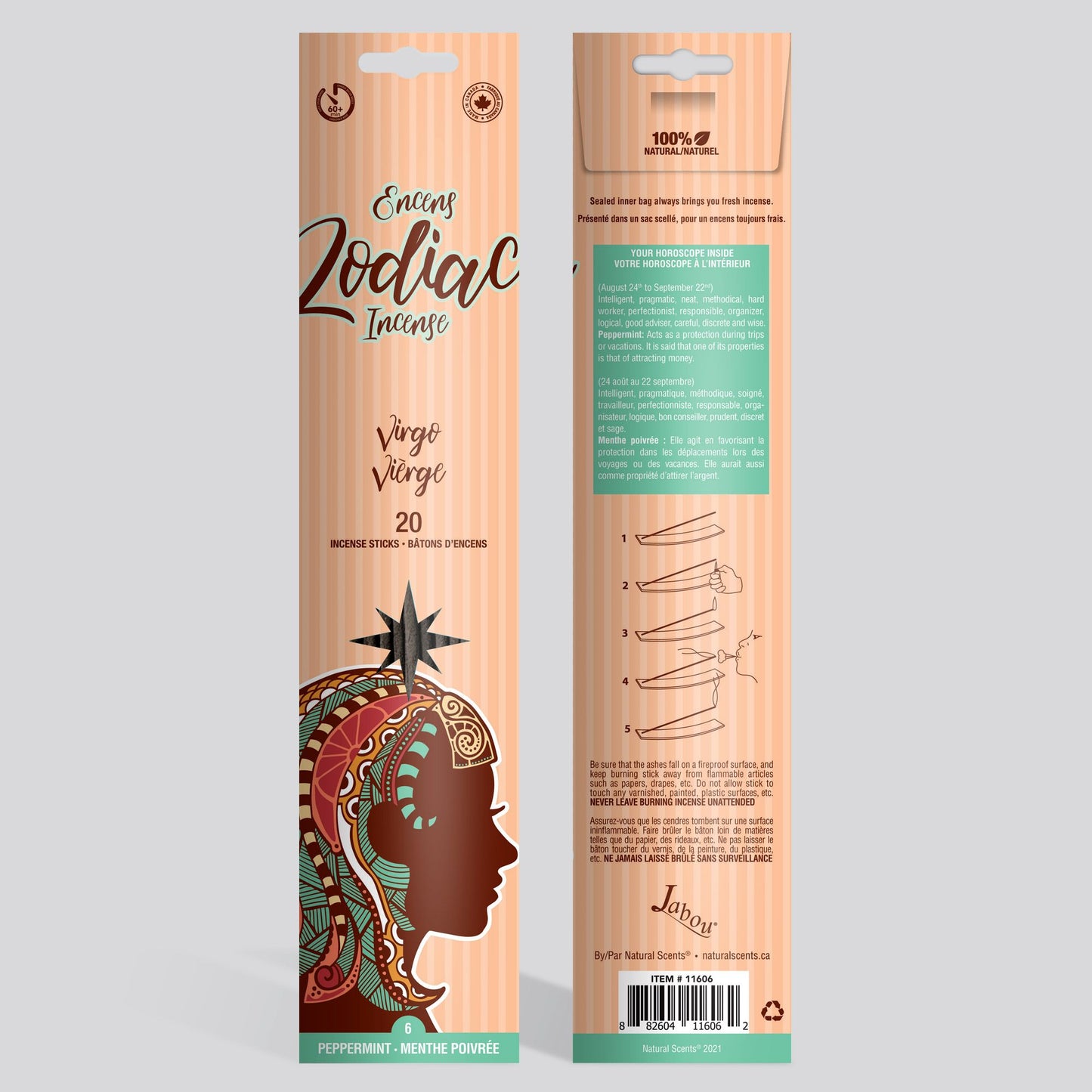 Zodiac #06 Virgo Incense Sticks