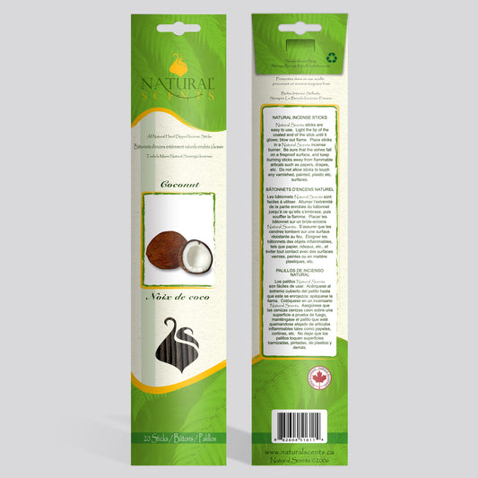 Natural Scents Coconut Incense Sticks