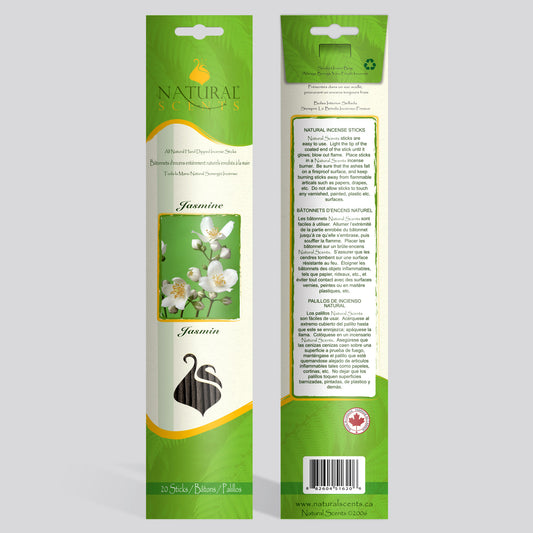 Natural Scents Jasmine Incense Sticks