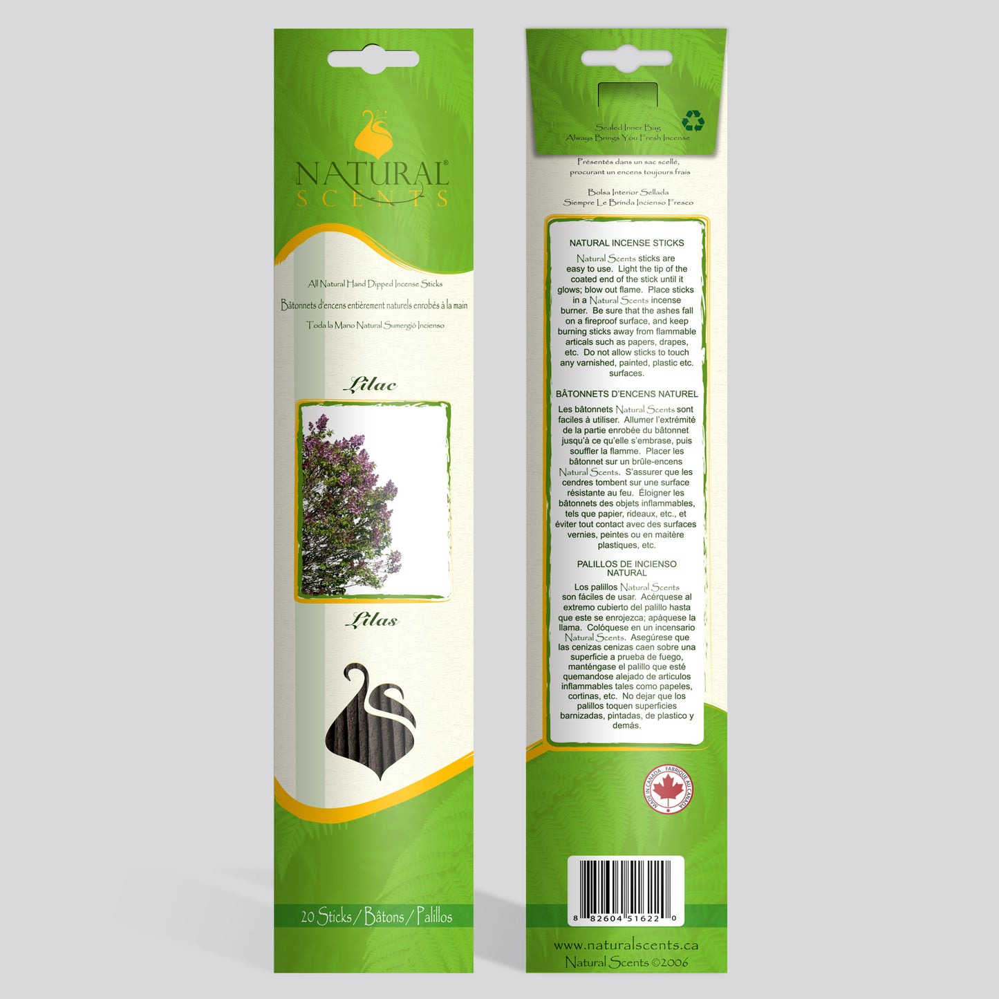 Natural Scents Lilac Incense Sticks