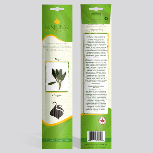 Natural Scents Sage Incense Sticks