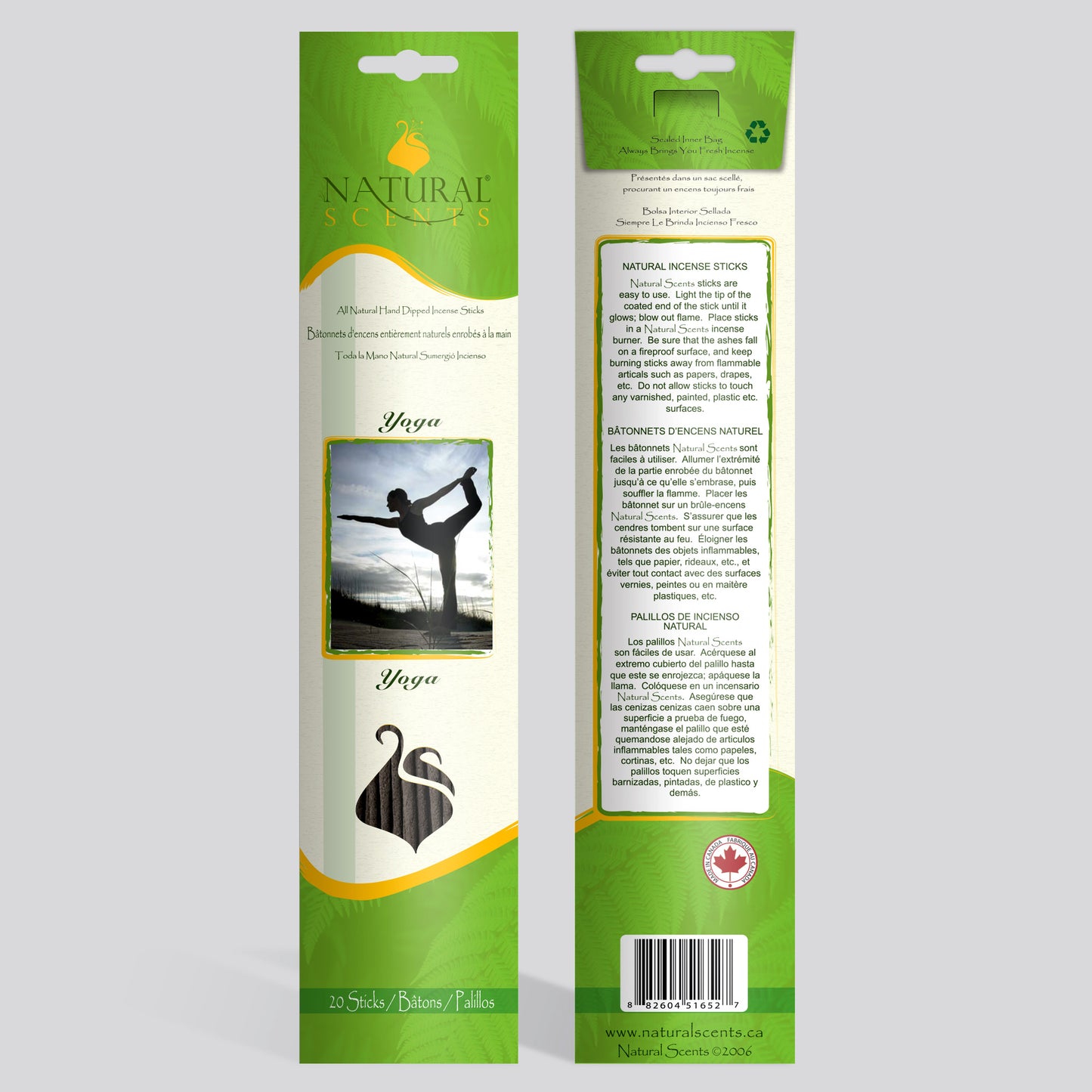 Natural Scents Yoga Incense Sticks