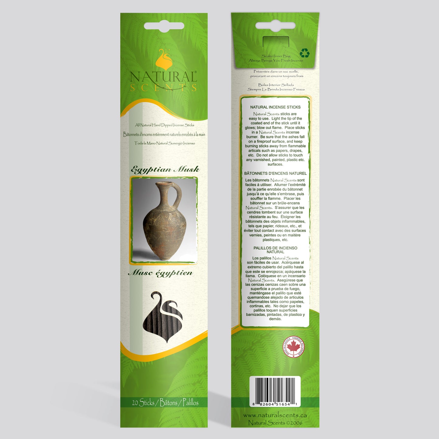 Natural Scents Egyptian Musk Incense Sticks