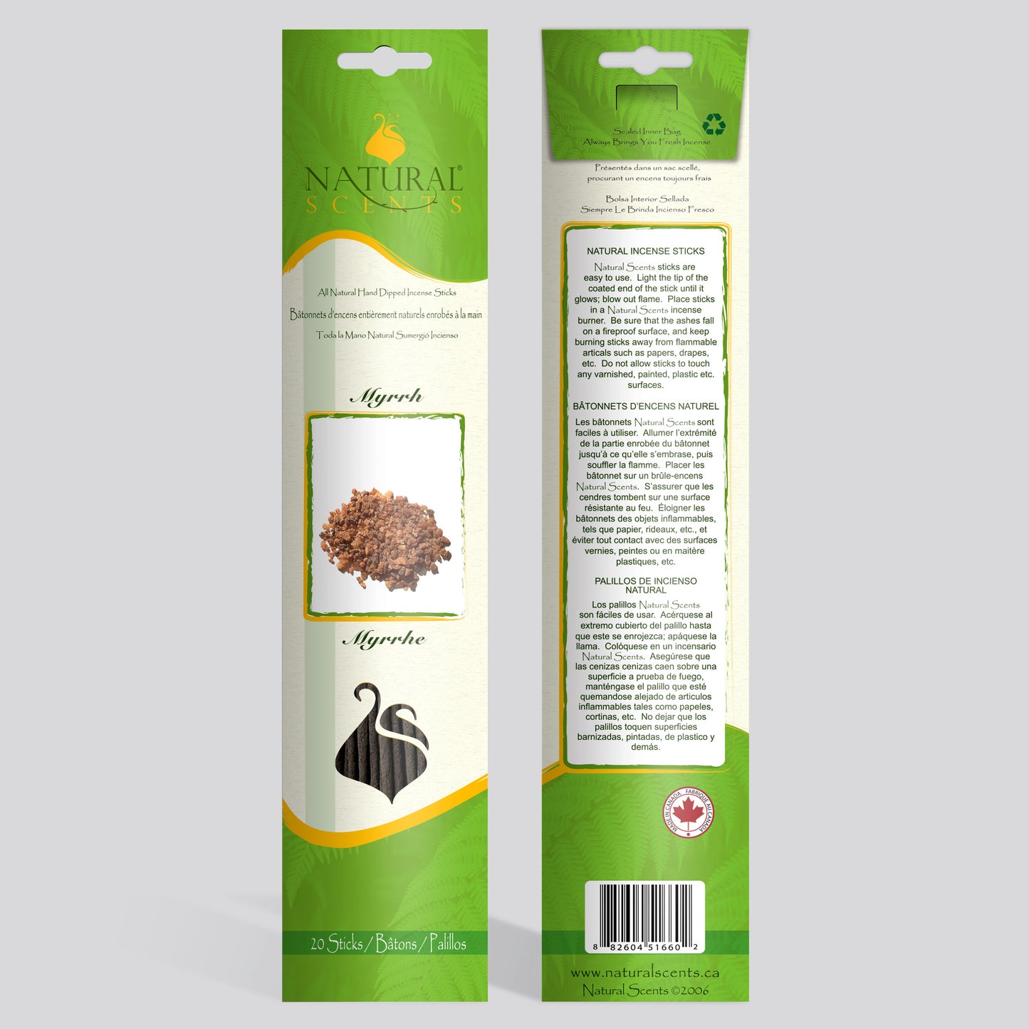 Natural Scents Myrrh Incense Sticks