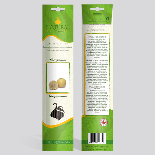 Natural Scents Bergamot Incense Sticks