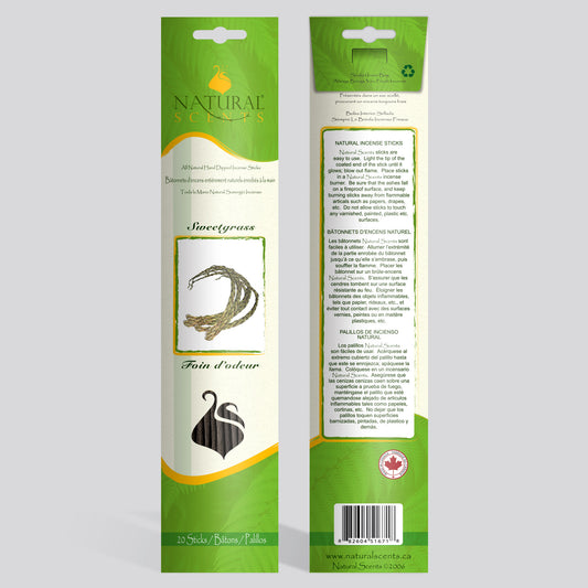 Natural Scents Sweetgrass Incense Sticks