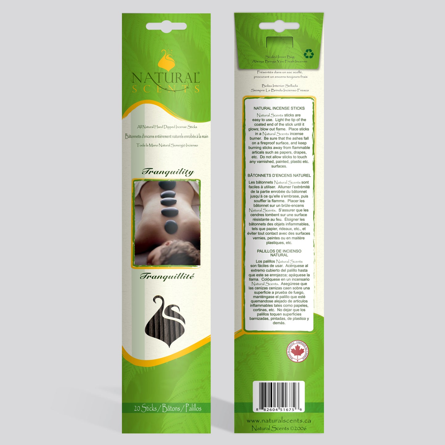 Natural Scents Tranquility Incense Sticks