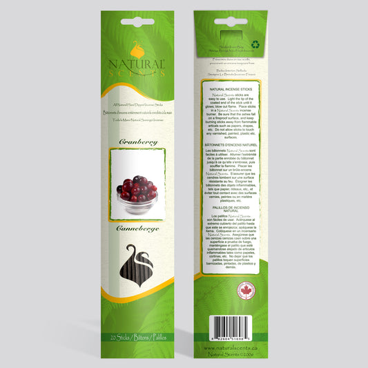 Natural Scents Cranberry Incense Sticks