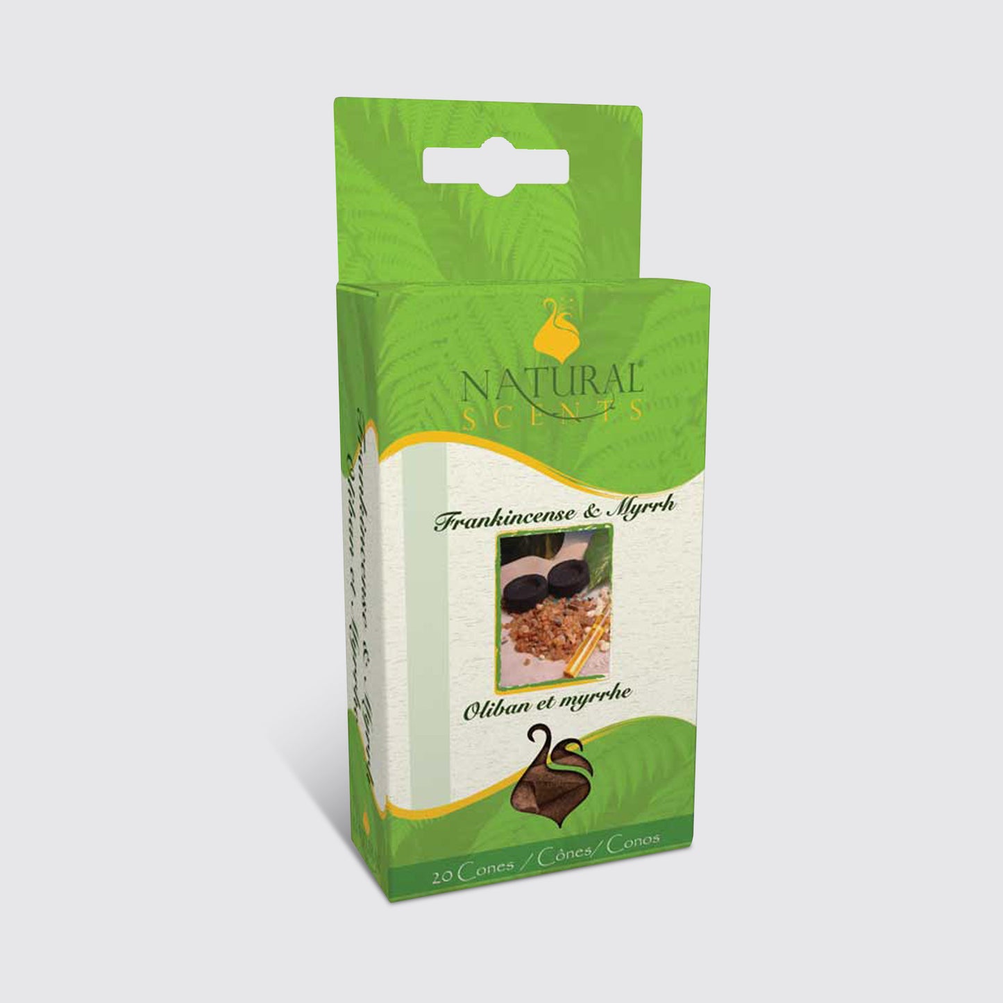 Natural Scents Frankincense & Myrrh Incense Cones