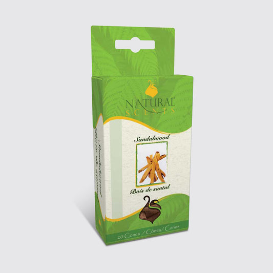 Natural Scents Sandalwood Incense Cones