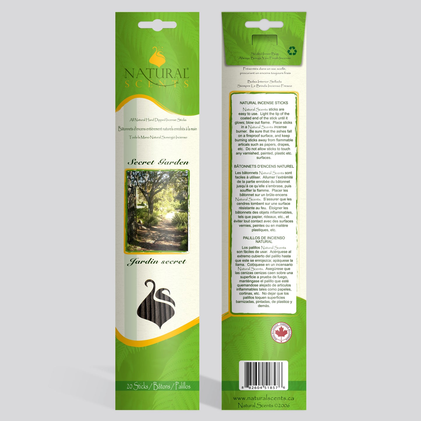 Natural Scents Secret Garden Incense Sticks