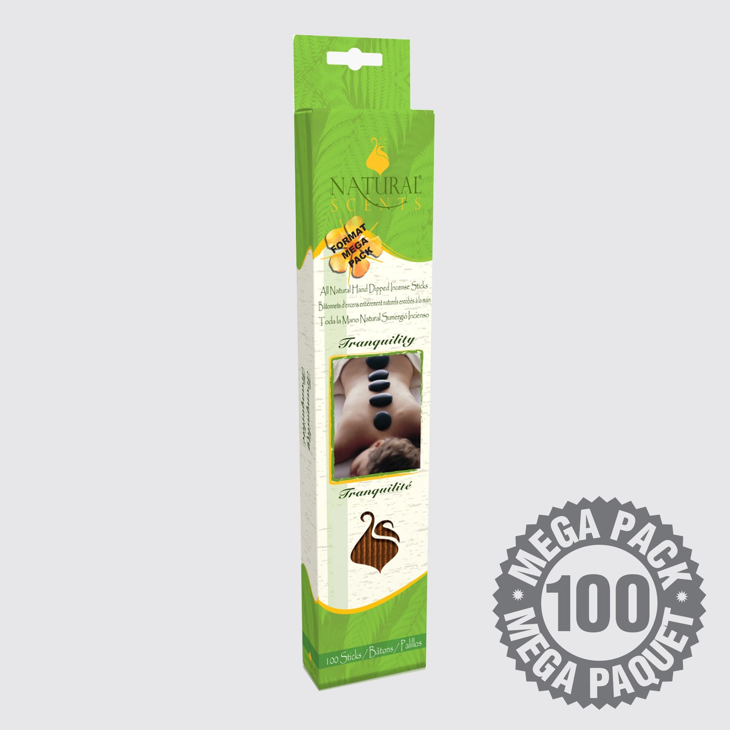 Bâtons d'encens Natural Scents Tranquilité (Paquet de 100)